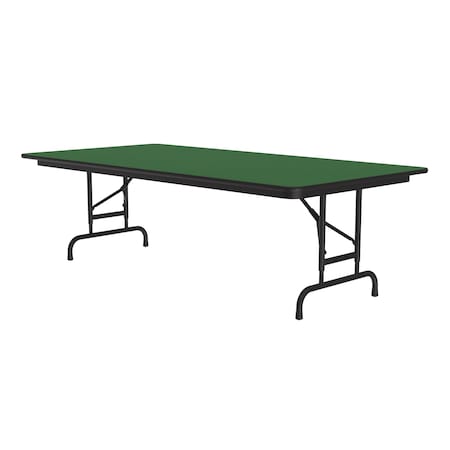 Correll CFA Adjustable HPL Folding Tables 36x96 Green CFA3696PX-39